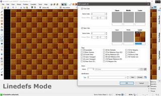 Setting the back lower texture of the sector's linedefs.