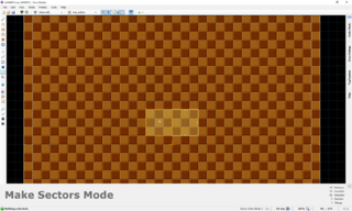 Separating two joined sectors in Make Sectors Mode.