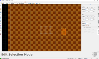 Resizing the staircase to 50%, horizontally and vertically.